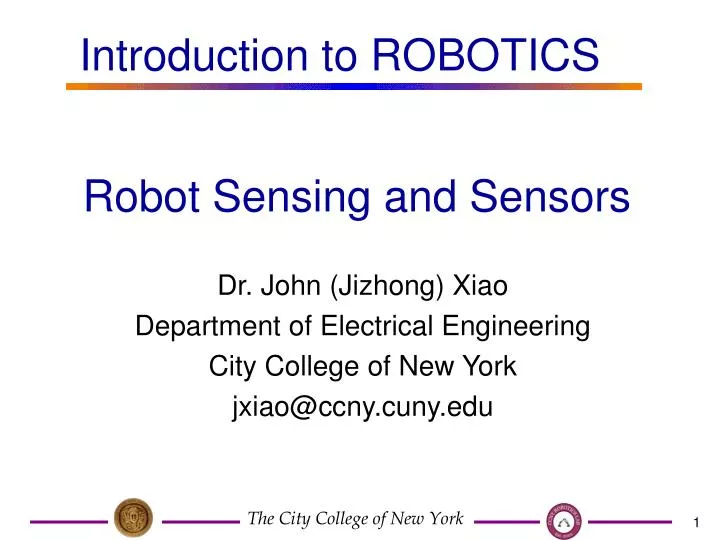 robot sensing and sensors