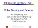 Robot Sensing and Sensors - slide 1
