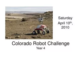 Colorado Robot Challenge Year 4