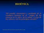 BIOÉTICA - slide 1