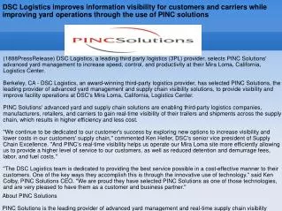 DSC Logistics improves information visibility for customers