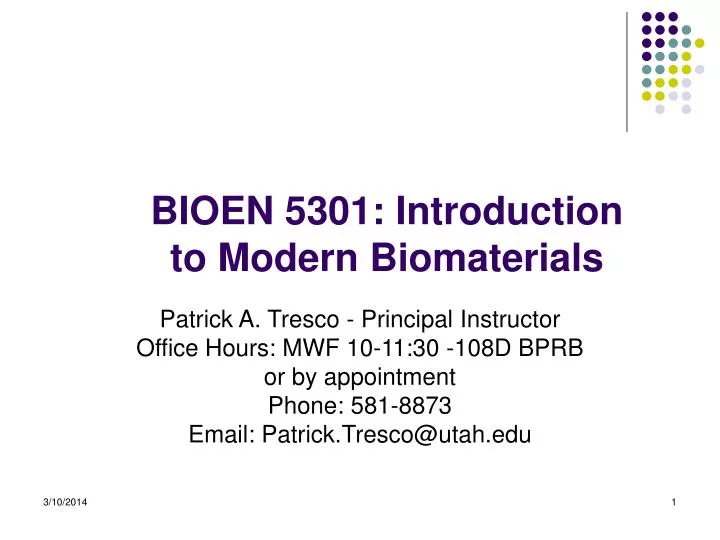 bioen 5301 introduction to modern biomaterials