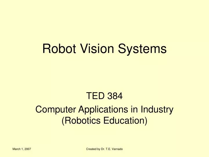 robot vision systems