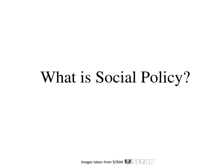 what is social policy