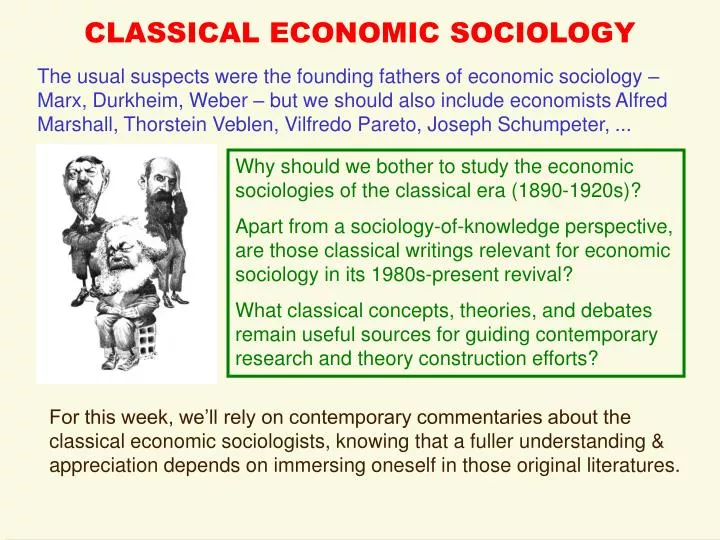 classical economic sociology