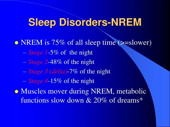 sleep disorders nrem