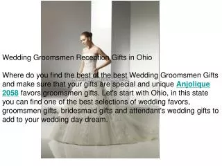 Wedding Groomsmen Reception Gifts in Ohio