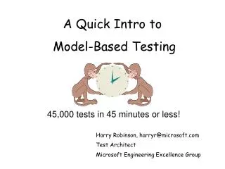 A Quick Intro to Model-Based Testing
