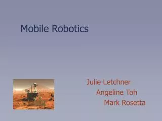 Mobile Robotics
