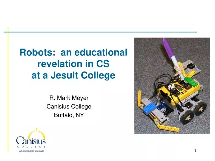 robots an educational revelation in cs at a jesuit college