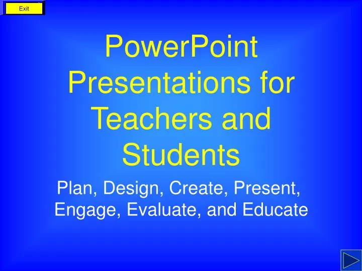 powerpoint presentations for teachers and students