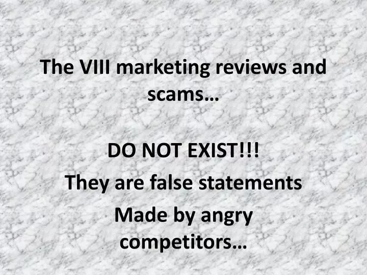 the viii marketing reviews and scams
