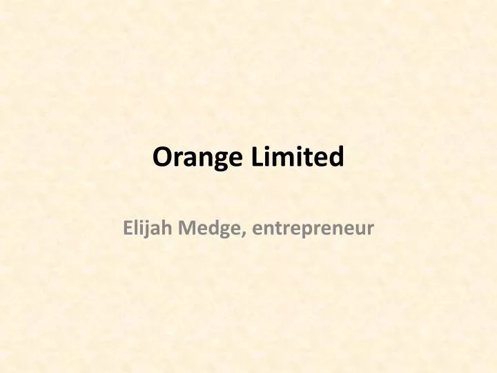 orange limited
