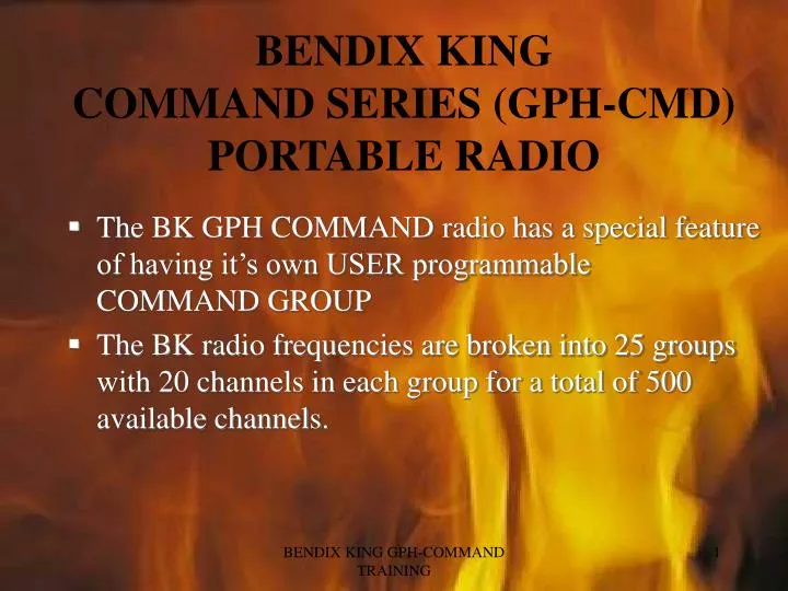 bendix king command series gph cmd portable radio