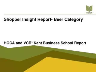 Shopper Insight Report- Beer Category