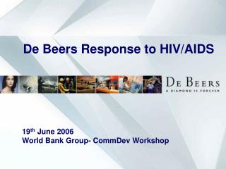 De Beers Response to HIV/AIDS