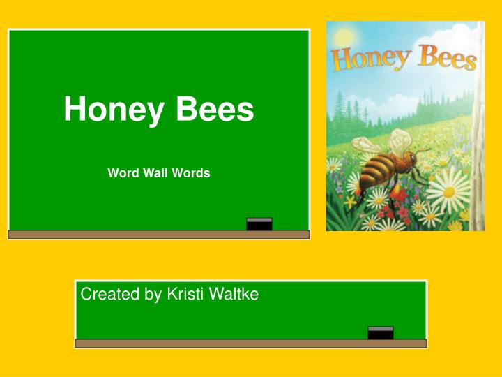 honey bees word wall words