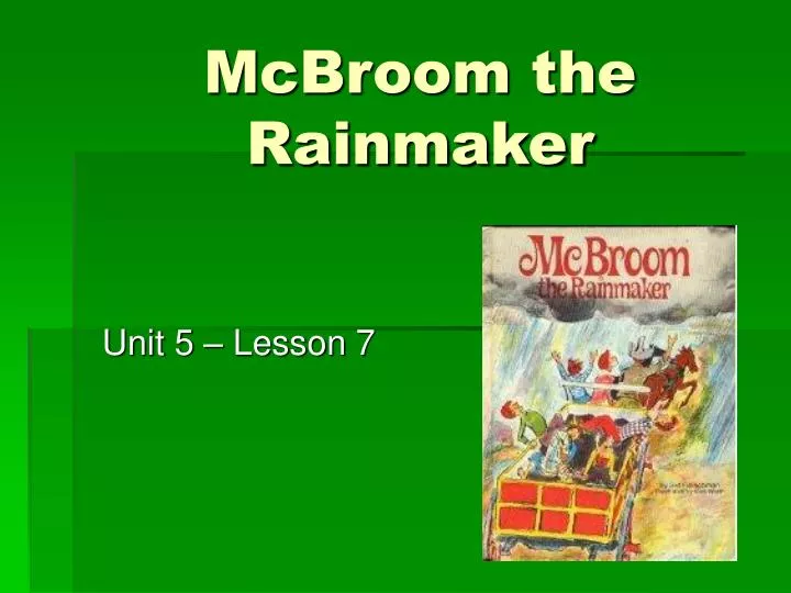 mcbroom the rainmaker