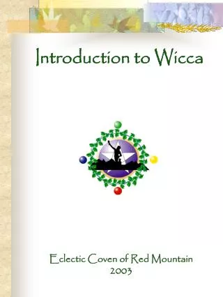 Introduction to Wicca
