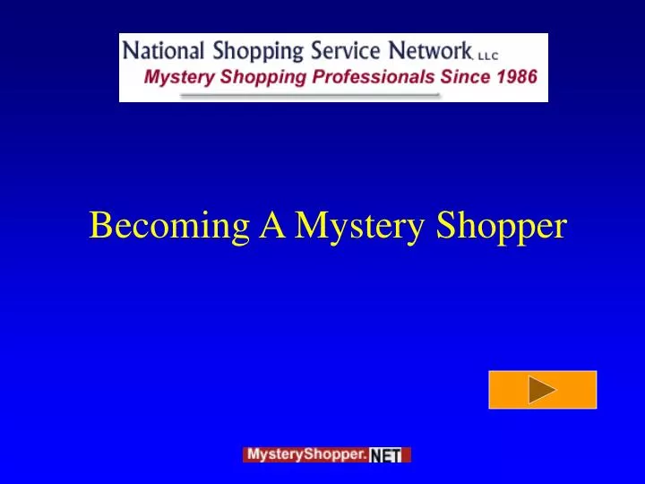 becoming a mystery shopper