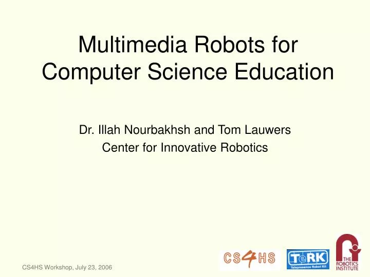 multimedia robots for computer science education