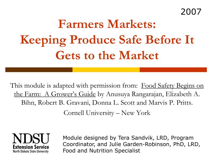 farmers markets keeping produce safe before it gets to the market