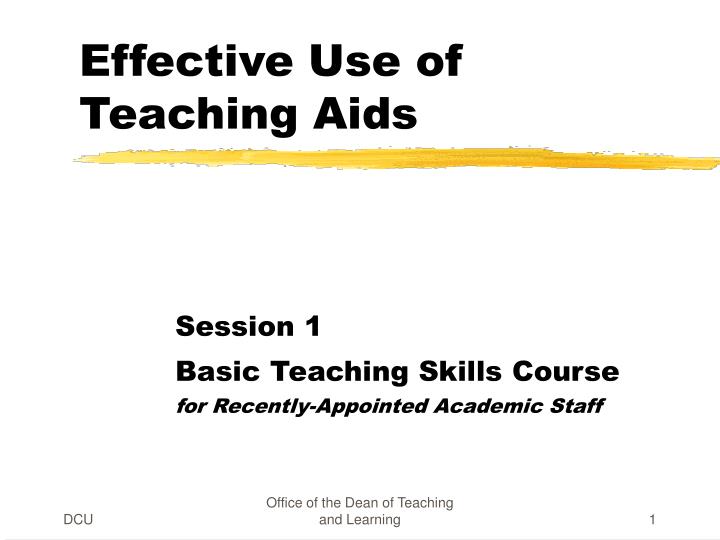 effective use of teaching aids