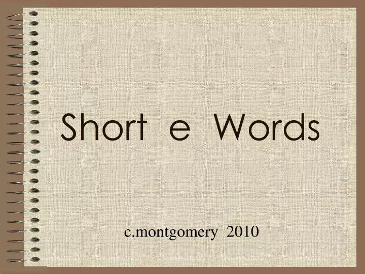 short e words