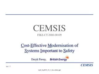 CEMSIS FIKS-CT-2000-00109