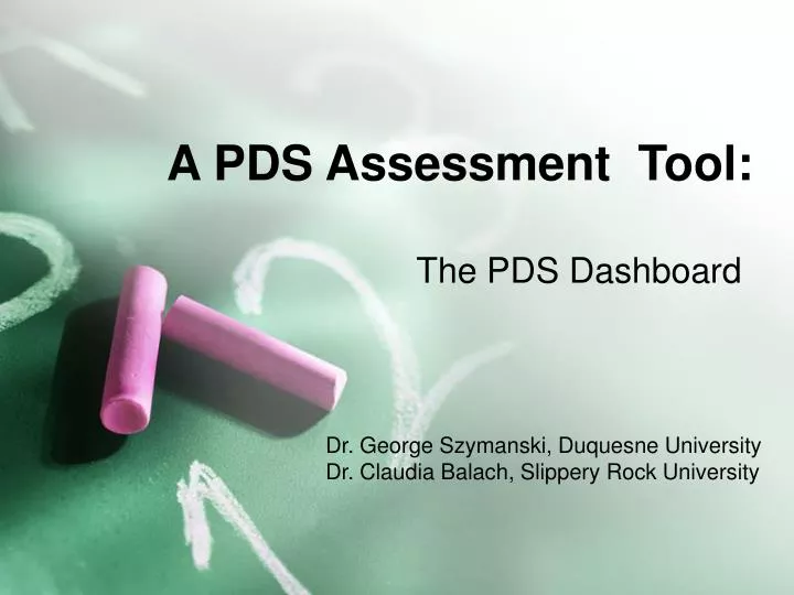 a pds assessment tool