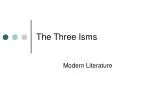 The Three Isms - slide 1