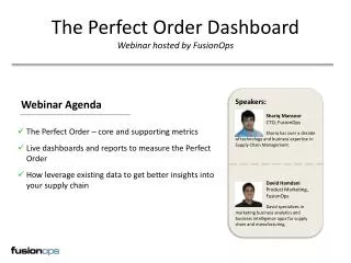 The Perfect Order Dashboard