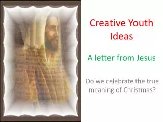 A letter from Jesus