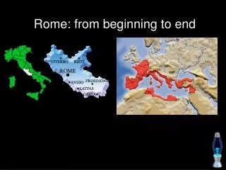 Rome: from beginning to end
