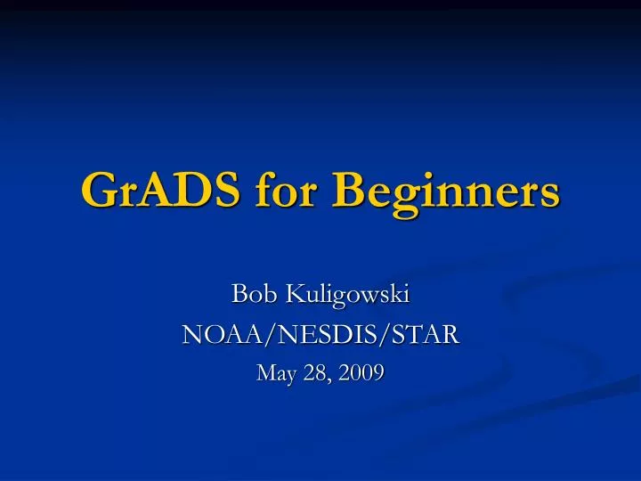 grads for beginners