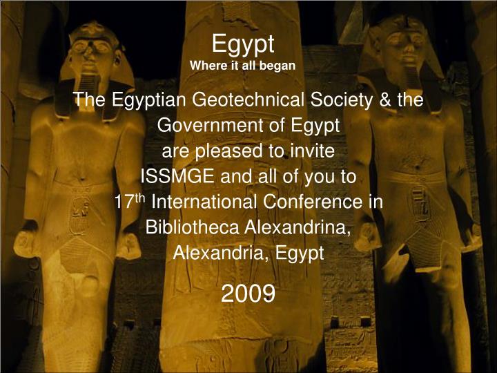 egypt where it all began