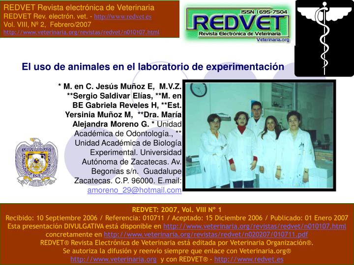 el uso de animales en el laboratorio de experimentaci n