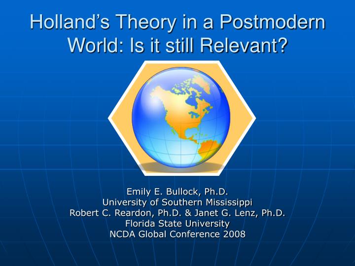 holland s theory in a postmodern world is it still relevant