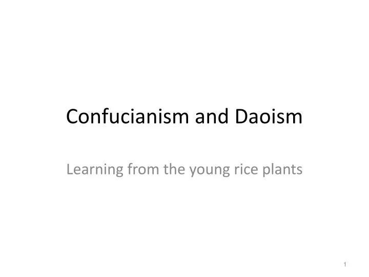 confucianism and daoism