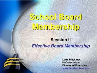 School Board Membership