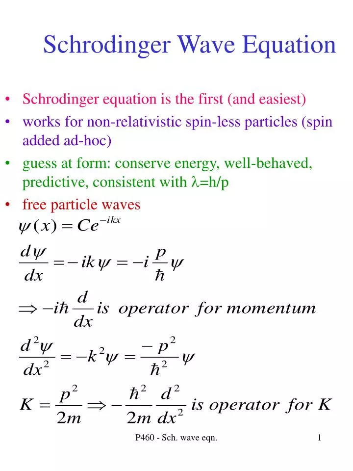 schrodinger wave equation