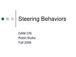 Steering Behaviors - slide 1