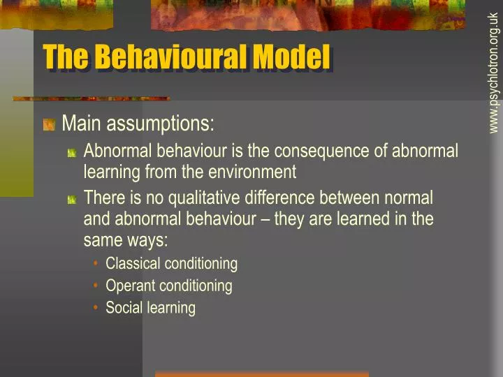 the behavioural model