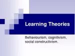 Learning Theories - slide 1