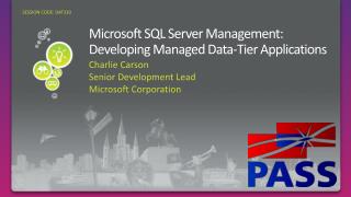Microsoft SQL Server Management: Developing Managed Data-Tier Applications