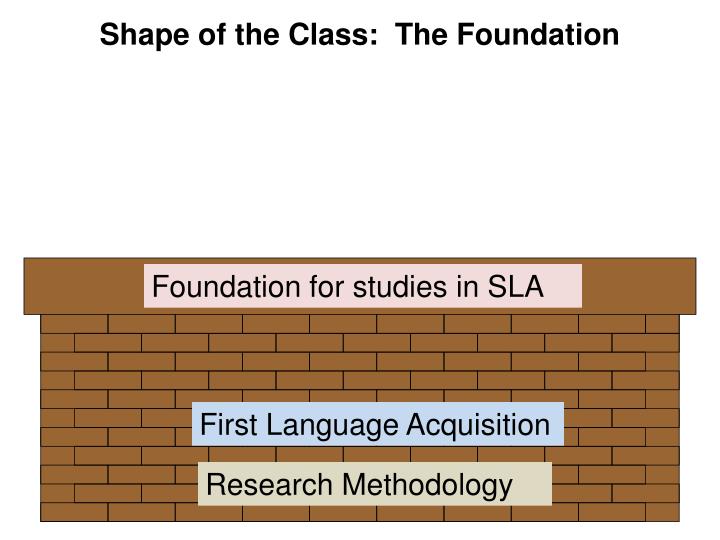 shape of the class the foundation