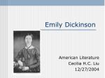 Emily Dickinson - slide 1