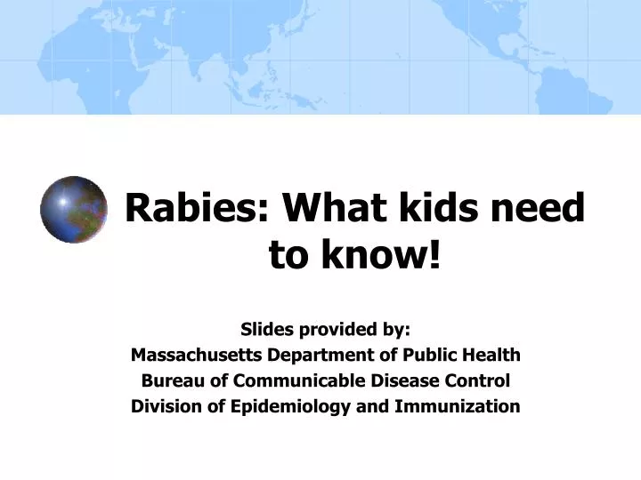 rabies what kids need to know