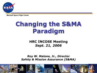 Changing the S&amp;MA Paradigm