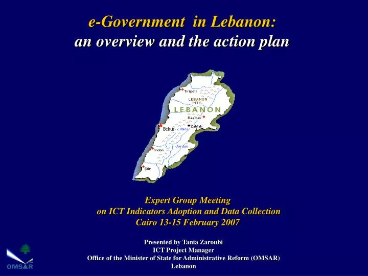e government in lebanon an overview and the action plan